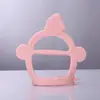 Anti-comer mão mordedor bebê luvas mordedor de silicone bebê mordedor estilo desenho animado tira anti-comer mão polvo mordedor