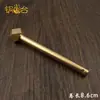 Tornillo de Bloqueo de Cobre Recto de Tira de Diamante con Cabeza Cuadrada de Cobre Accesorios de Ferretería Estilo Chino Perno de Bloqueo Puerta de Madera de Cobre Antigua con Agujeros Perno de Bloqueo