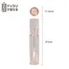 Tubo Redondo Recto para Brillo de Labios 3g Ponderado Transparente Glaseador de Labios Carcasa de Plástico Semi-Transparente Empaque de Pequeña Capacidad Material Tubo Contenedor de Empaque de Belleza