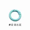 Anillo de Resorte de Aleación de Zinc Pintado, Hebilla Redonda Pequeña para Bolsos, Anillo Abierto para Joyería, Anillo de Resorte Pintado en Spray de Colores, Hebilla para Muñecas
