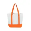 Bolso de Lona Empalmado Amazon Transfronterizo Fondo de Una Pieza Empalmado Color Sólido Negro y Blanco Rojo Azul Verde Bolso de Lona de Moda Moderna