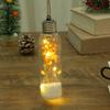 Decorações de Natal lâmpada de simulação criativa Decoração da árvore de Natal pingente LED luminoso transparente bola de Natal de plástico
