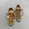 Stock Disponible Bloque de Color Patchwork Retro Serie Estrella de Cuero Estilo Primavera/Verano 2026 Zapatos Casuales con Cordones Auténtico Cuero Hecho a Mano Desgastado para Hombres y Mujeres