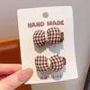Pinza para el pelo con lazo retro para niña, pinza de pico de pato no dañina para bebé, pinza lateral para flequillo y pelo fino de niño, accesorios para el pelo