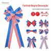 Laços Artesanais Personalizados para o Dia da Independência Americana Série Dia Nacional da Independência Acessórios Decorativos DIY para Laços