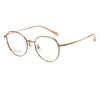 Anteojos de Moda de Altura Lateral Ancha Número Miopía Marco Moda para Hombres y Mujeres Titanio Puro Espejo Plano Moderno Retro Espejo Plano