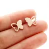 Pendientes de Mariposa y Búho Estilo Fresco Primavera 2026 Pendientes de Acero Inoxidable Piercing Moda Ins En Stock