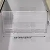 Refrigerador de estilo rejilla para supermercado con compartimentos de congelación y almacenamiento en capas de un solo lado, partición de congelador comercial