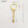 Pequeno pingente de chaveiro de liga de zinco com fivela C, acessórios de corrente com fivela C, acessórios para chaveiro de joalheria DIY, fábrica em estoque