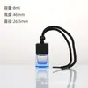 Lanyard Cuadrado para Colgar Difusor de Aroma, Botella de Vidrio de Color de Alto Valor Estético Difusor de Aroma para Coche, Botella de Recarga de Aroma, Venta al por Mayor desde el Fabricante