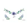 Colección Rui Ka Long: Pegatinas de Tatuaje con Patrón Seductivo para Clavícula y Pecho, Pegatinas de Tatuaje Sexy, Diseño Floral de Larga Duración con un Toque de Lujo