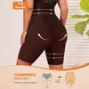 Pantalones de control de abdomen de cintura alta talla grande transfronterizos para mujer, Pantalones cortos moldeadores postparto para levantar glúteos y aplanar el abdomen