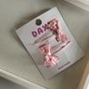 Menina Rosa Xadrez Hairpin Bow Hairpin Doce Bonito Par Clipe All-match Franja Par Acessórios para o Cabelo Novo Estilo