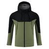 Nova Jaqueta Corta-Vento com Capuz e Blocos de Cor Estilo Comércio Exterior Masculino Outono e Inverno 2025 Jaqueta Casual Solta Masculina com Zíper