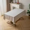 Mantel de color liso simple, impermeable, fácil de limpiar, cubierta de mesa de comedor de lujo ligero, mantel para mesa de centro de sala de estar, disponible en varios colores, directo de fábrica