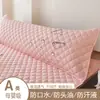 Funda de almohada larga acolchada anti-saliva anti-aceite para el cabello doble funda de almohada pareja tira larga funda de almohada integrada resistente a la suciedad especial para núcleo de almohada