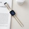 Para Apple Watch 678910 Geração Fivela Magnética Pulseira de Silicone Listrada de Duas Cores Pulseira Apple Watch