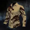 Camisa Casual de Manga Larga para Hombre 2026, Camisa de Moda Transfronteriza sin Planchar, Camisa Digital de Tallas Grandes para Hombre