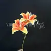 Naranja boda flor artificial flor de seda salón de bodas camino de plomo techo restaurante hotel salón de banquetes decoración de flores falsas