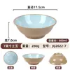 Tazón Comercial de Melamina Doble Color para Fideos, Engrosado, Resistente al Calor, Irrompible, Tazón de Bambú para Fideos, Tazón Especial para Restaurantes de Fideos, Tazón de Sopa Ramen Estilo Chino