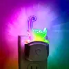 Luz de Noche Enchufable Gy080 Modelo de Dinosaurio Acrílico Luz de Noche con Sensor Creativa para Habitación Infantil Mesita de Noche