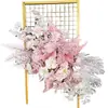 Flores de chão para casamento frescas e simples estilo coreano decoração de caminho de flores de casamento arte floral fundo de boas-vindas flor visual merchandising tecelagem de flores de seda