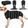 Roupas para cães pequenos, médios e grandes, colete protetor de barriga tipo urso de pelúcia, proteção para a barriga para prevenir resfriados, roupas pós-castração para cadelas, roupas para desmame