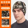 Chapéu de Lã Quente SHARETOUR para Proteção contra o Frio, Chapéu de Aba Larga com Proteção para as Orelhas, Touca para Usar Dentro do Capacete de Ciclismo