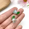 Pingente Flor Folha Lírio-do-Vale Acrílico Multicolorido Acessório para Chaveiro DIY Acessório para Corrente de Celular