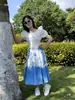 Falda Característica Dali, Vestido Suspendido Dulce Estilo Étnico Hecho a Mano, Nuevo Casual de Verano Teñido Anudado en la Cintura y Otros