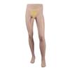Qinghe Medias para Hombre Aceitosas Sexy Jj Set Set de Masaje de Silicona Abiertas Ultradelgadas Transparentes Sedosas Medias Panty