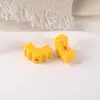 Cor contrastante dupla-feitiço tinta brilhante desenho animado tinta pixel amor diy coração perfurado cordão de mão anel de suspensão acessórios de joia material