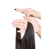Comercio exterior europeo y americano peluca para mujer cortina de pelo de línea de pesca cabello largo liso parche de pelo natural sin costuras fabricantes en stock peluca de fibra química