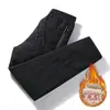 Pantalones Casuales Cálidos de Terciopelo de Cordero para Hombre Otoño e Invierno, Pantalones Impermeables Ajustados Versátiles, Pantalones Casuales de Terciopelo de Moda y Cómodos para Hombre