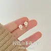 Brincos de Tarraxa S999 Prata Esterlina com Agulha de Concha de Camélia Fresca para Mulheres Brinco de Nicho 2026 Novo Estilo Quente Brinco Elegante Joia