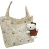 Nova Bolsa de Mão Desenho Animado Bolsa de Lona de Mão de Alto Valor Bolsa Tote Bolsa de Grande Capacidade Nicho Versátil Bolsa de Almoço