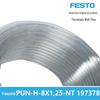 Tubo de ar transparente FESTO PUN-H-8X1,25-nt197378 tubo de ar de plástico em estoque mangueira pneumática