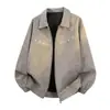 Chaqueta de solapa de trabajo de moda para hombre 2026 Otoño Nuevo Estilo Retro Japonés Holgada Moderna Informal Ropa exterior para hombre