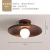 Luminária de teto de madeira estilo nórdico simples, luminária de entrada para corredor, luminária para vestiário, luminária de varanda estilo japonês