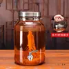 Botella de Vino Frasco Sellado Recipiente de Vidrio Jarra de Vino Engrosada Paquete de 10 Jin 10 kg con Grifo Botella de Vino