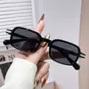 Nuevas Gafas de Sol Cuadradas Pequeñas Europeas y Americanas para Hombre, Gafas de Sol de Moda para Mujer, Fotografía Callejera Transfronteriza, Espejos Planos de Alta Gama Tendencia