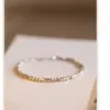 Pulseira Xiaohongshu Igual Ouro 0kg, Design Fresco Pequeno de Alta Qualidade em Formato de Losango, Presente para Melhor Amiga e Namorada