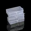 Caja de plástico transparente y portátil, caja vacía de PP, adecuada para almacenar ferretería, juguetes, accesorios y empaques de toallas de papel