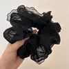 Anillo para el cabello con borde de encaje, estilo retro de palacio de moda de súper hadas, para el intestino grueso, accesorios para el cabello de verano para mujer, tocado, cuerda para el cabello, combinación de colores coreanos