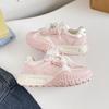 Amor sueño encaje de maíz zapatos de papá casuales niñas 2025 nuevo nicho original zapatos de mujer A6005