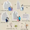 Difusor de Piedra de Yeso Aromaterapia Novia de Dibujos Animados Molde de Silicona Molde para Chocolate Florales de Flores