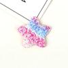 Horquilla para el pelo para niños, accesorios para el cabello, material dorado, polvo arcoíris, amor, estrella de cinco puntas, accesorios para el cabello, accesorios de ropa