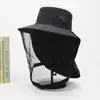 Sombrero de Sol de Verano, Sombrero de Pescador, Sombrero de Senderismo para Hombre al Aire Libre, Sombrero de Pesca, Sombrero Todo en Uno con Protección para Cara y Cuello, Sombrero de Sol de Ala Ancha