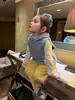 Winnie Fruit 2026 Otoño Nueva Ropa Infantil Niñas Estilo Coreano Chaleco de Punto con Capucha Chaleco de Lana Infantil