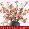 Nova Chinoiserie ~ Outono ~ Fruta Vermelha Fruta ~ Flores Artificiais ~ Decoração de Flores ~ Galhos de Frutas Vermelhas ~ Sorte ~ Sala de Estar com Frutas ~ Interior ~
